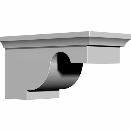 Ekena Millwork 8"W x 11 1/2"D x 6"H Dublin Bracket BKT08X11X06DU
